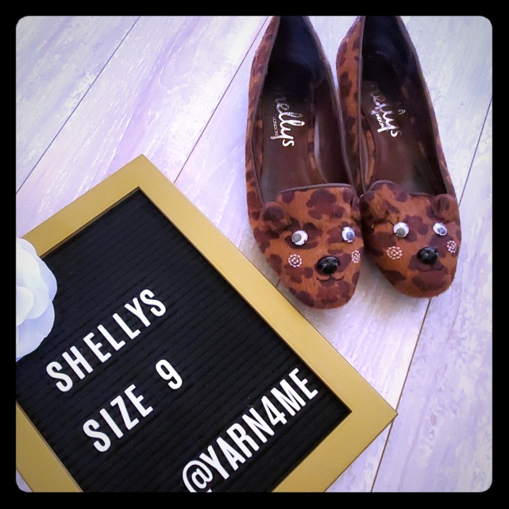 Bear shoes furry ballet flats London 10 ADORABLE